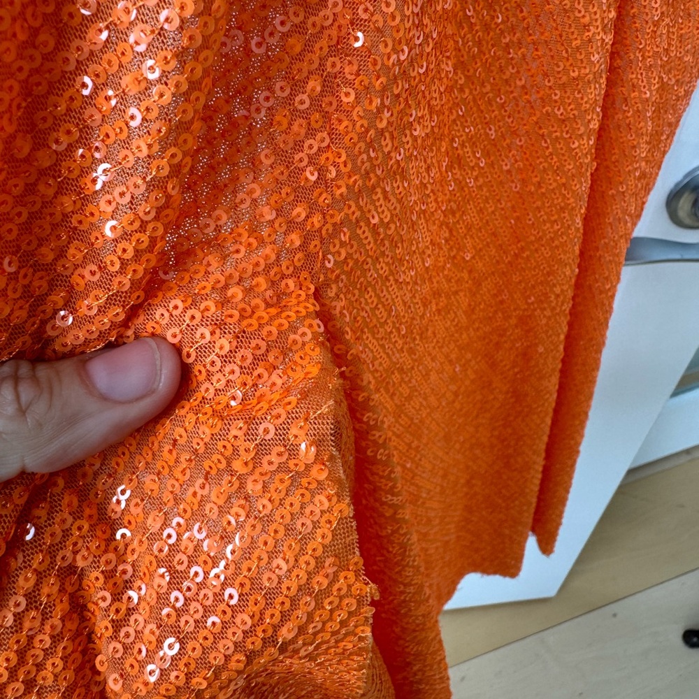 Rotate orange sequin dress - Picture 6 of 15
